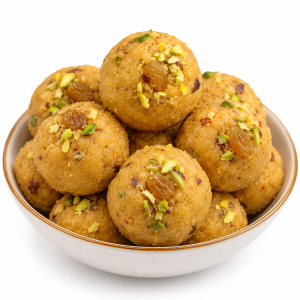 Besan Ladoo – Traditional Ghee-Roasted Gram Flour Sweet | Diwali Faral | 500g